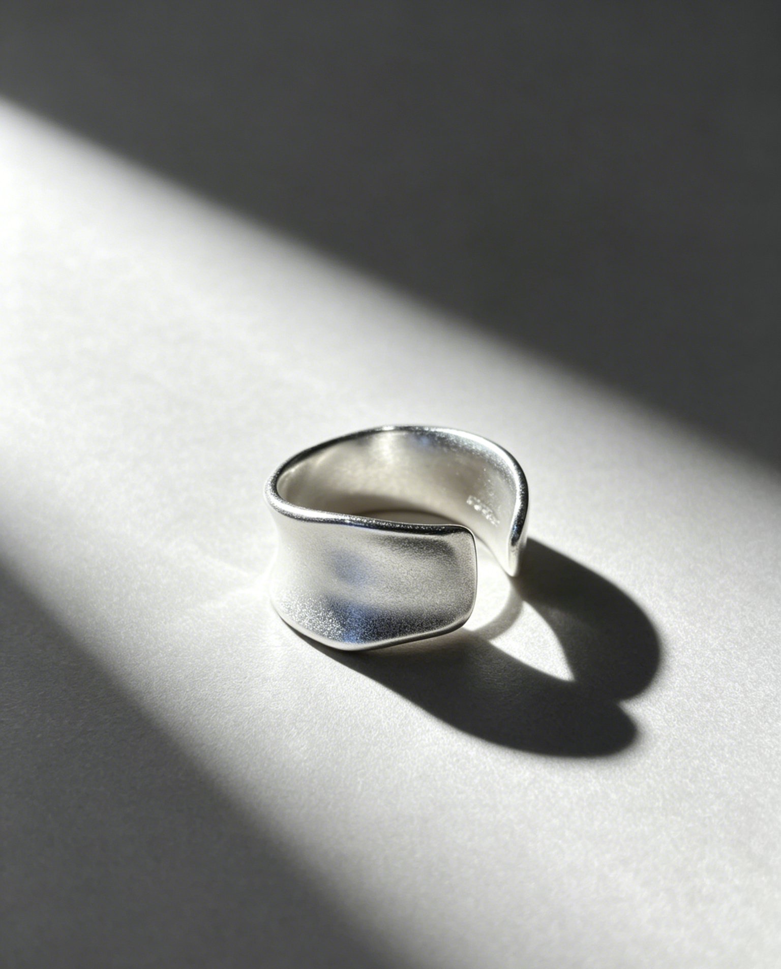 Wide Open Ring in soft natural light